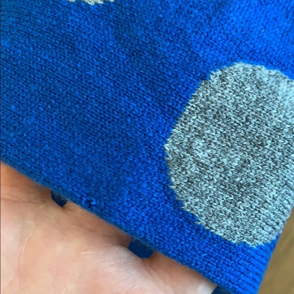 Qi Cashmere blue polka dot headband - Picture 11 of 15